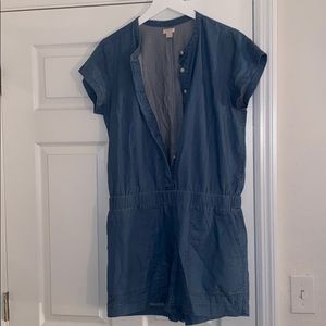 J crew denim romper
